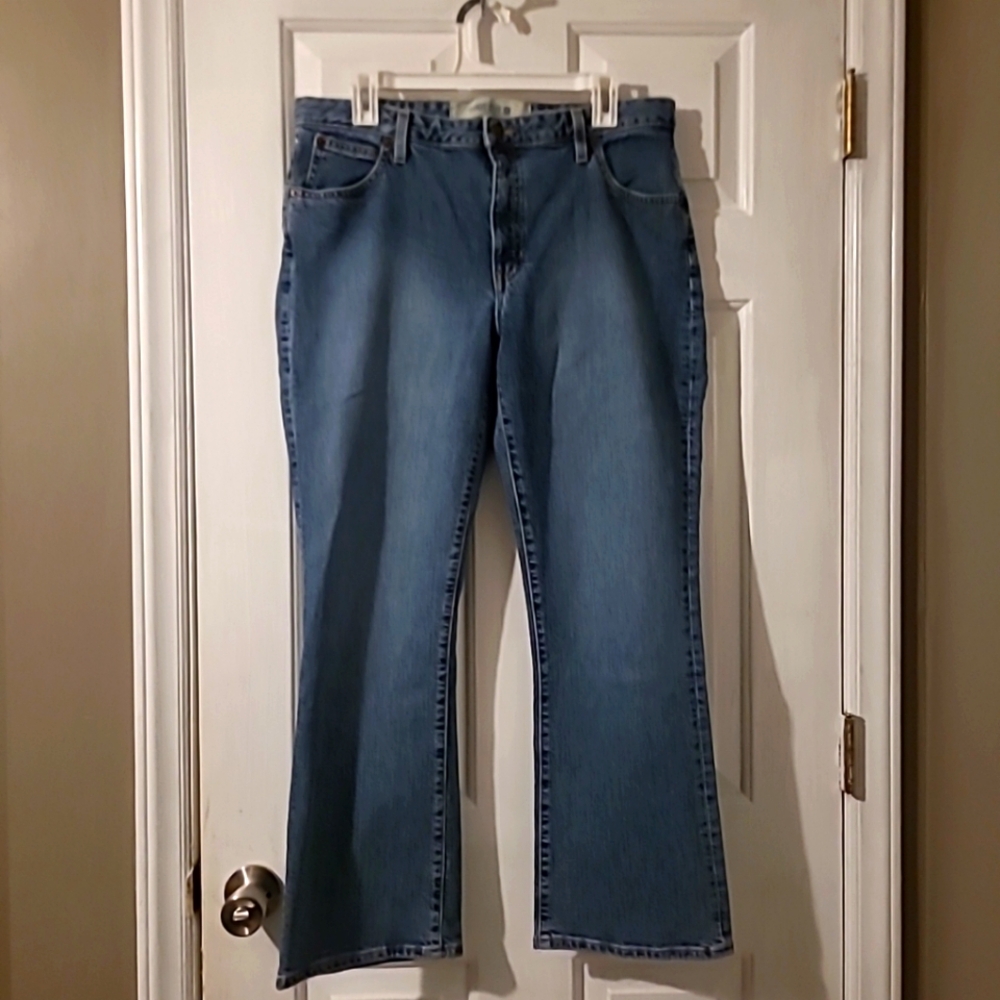 Vintage  Women's  Gap Strech Sandblast  Jeans Bootcut Denim Size 14